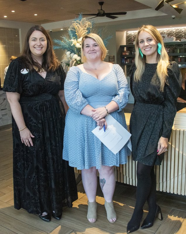 Helping the event run smoothly are (l-r) Alli Hutchinson, General Manager, Coast general manager; Madeline Golden, RBHS curator of collections and public engagement; and Ashlee Martinelli, TKo Hospitality regional sales director.